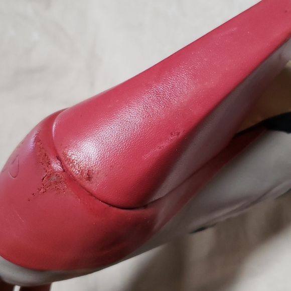 John Fluevog Portside Chunky Heel Color Block Pump - Picture 10 of 12